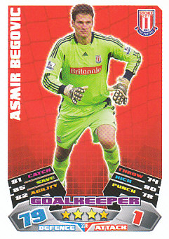 Asmir Begovic Stoke City 2011/12 Topps Match Attax #236